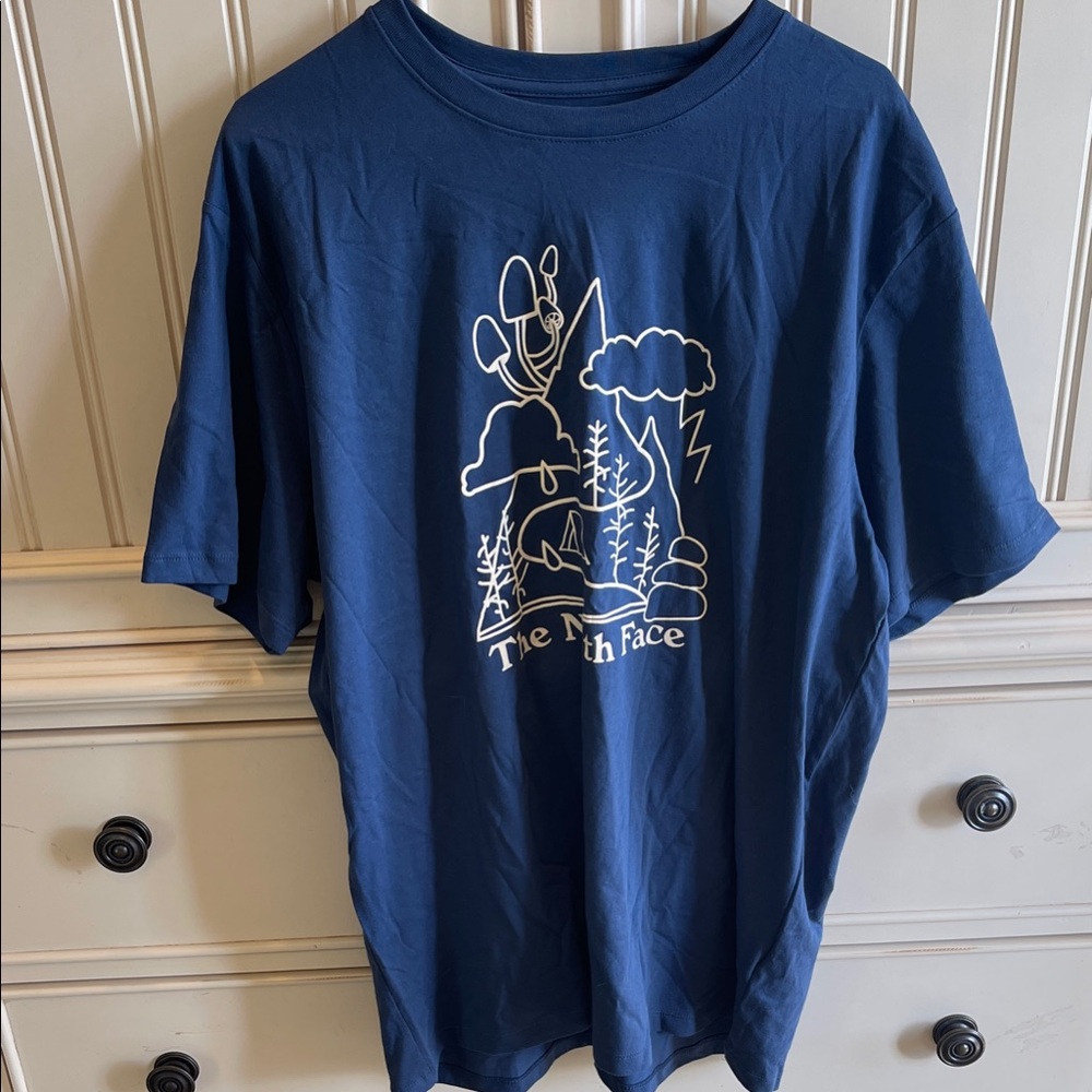 The North Face Blue Graphic Tee